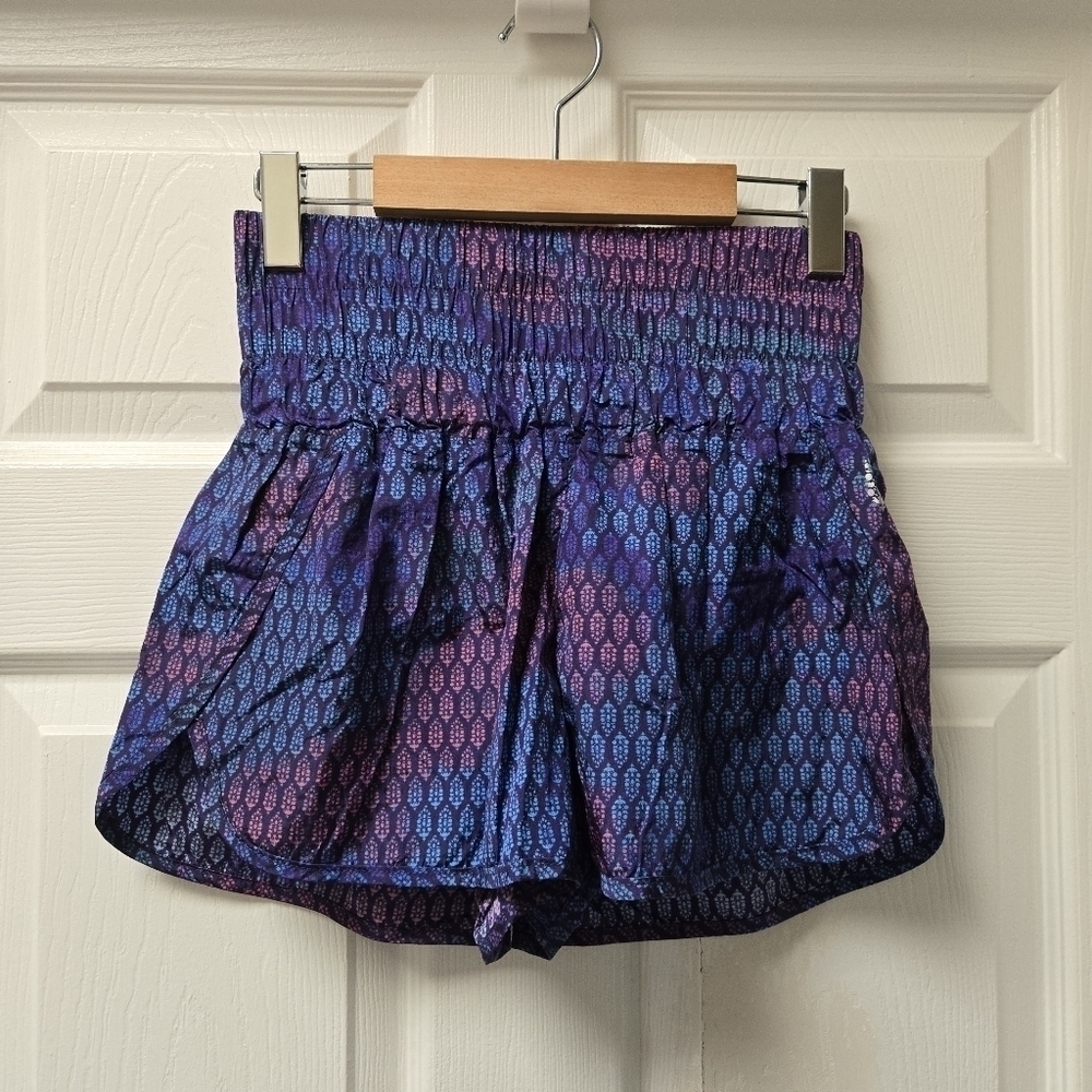 Free People Movement The Way Home Bayan Tree Combo (Blue Multi Color) Shorts - Picture 2 of 8
